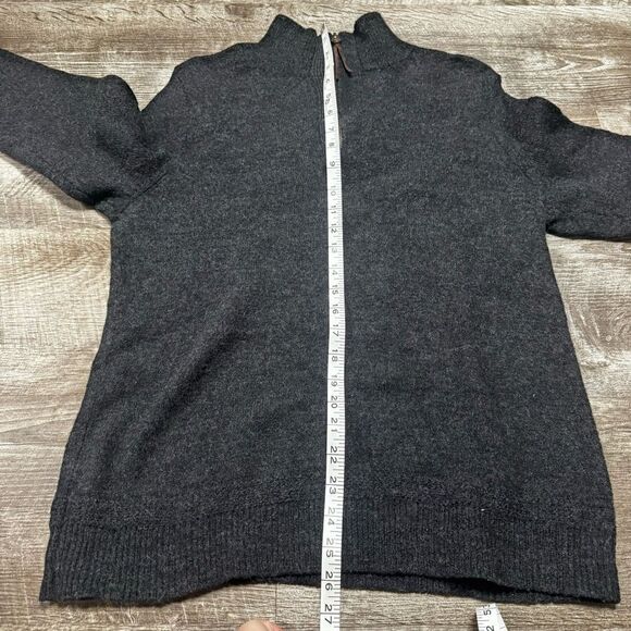 JCREW Merino Wool Quarter Zip Sweater Size Large - Picture 4 of 8